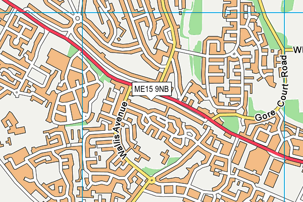 ME15 9NB map - OS VectorMap District (Ordnance Survey)