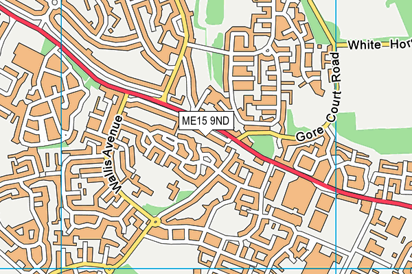 ME15 9ND map - OS VectorMap District (Ordnance Survey)