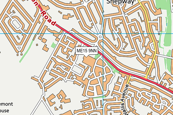 ME15 9NN map - OS VectorMap District (Ordnance Survey)