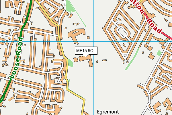 New Line Learning Academy map (ME15 9QL) - OS VectorMap District (Ordnance Survey)