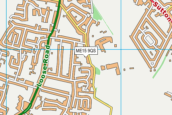 ME15 9QS map - OS VectorMap District (Ordnance Survey)