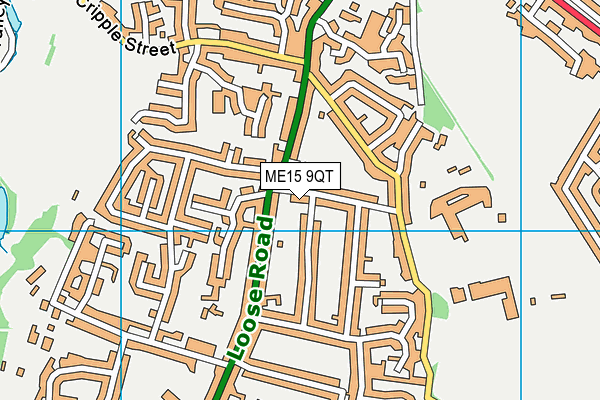 ME15 9QT map - OS VectorMap District (Ordnance Survey)