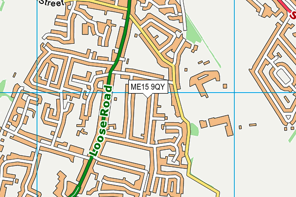 ME15 9QY map - OS VectorMap District (Ordnance Survey)