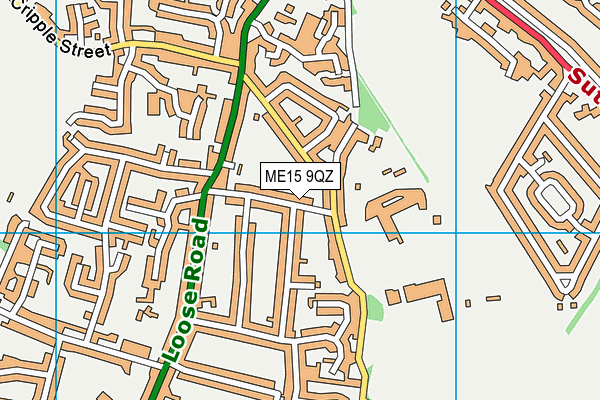 ME15 9QZ map - OS VectorMap District (Ordnance Survey)