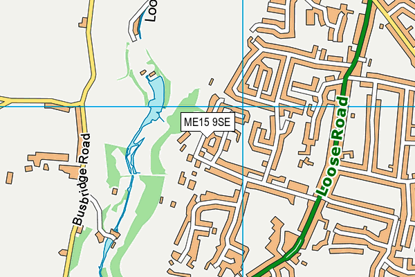 ME15 9SE map - OS VectorMap District (Ordnance Survey)