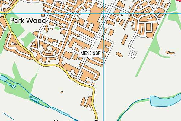 ME15 9SF map - OS VectorMap District (Ordnance Survey)