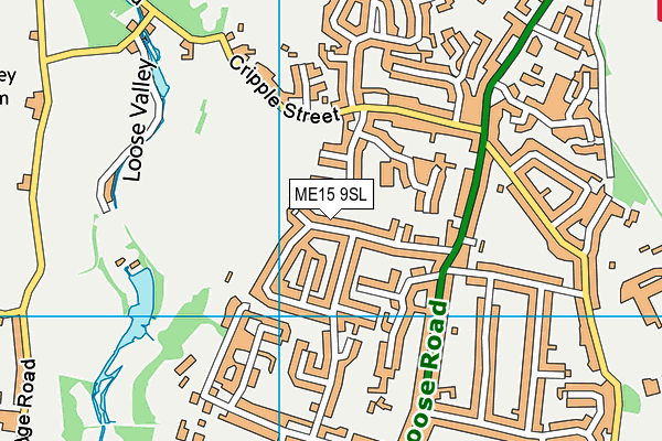 ME15 9SL map - OS VectorMap District (Ordnance Survey)