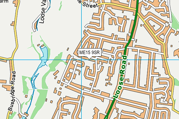ME15 9SR map - OS VectorMap District (Ordnance Survey)