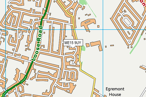 ME15 9UY map - OS VectorMap District (Ordnance Survey)