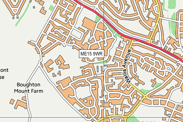 ME15 9WR map - OS VectorMap District (Ordnance Survey)