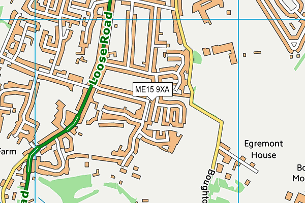 ME15 9XA map - OS VectorMap District (Ordnance Survey)