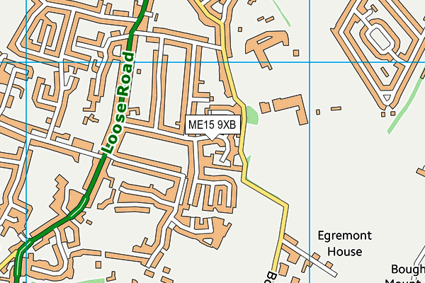 ME15 9XB map - OS VectorMap District (Ordnance Survey)