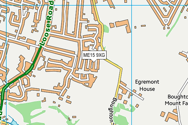ME15 9XG map - OS VectorMap District (Ordnance Survey)