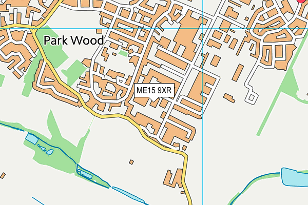 ME15 9XR map - OS VectorMap District (Ordnance Survey)