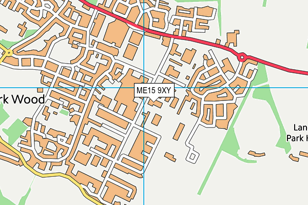 ME15 9XY map - OS VectorMap District (Ordnance Survey)
