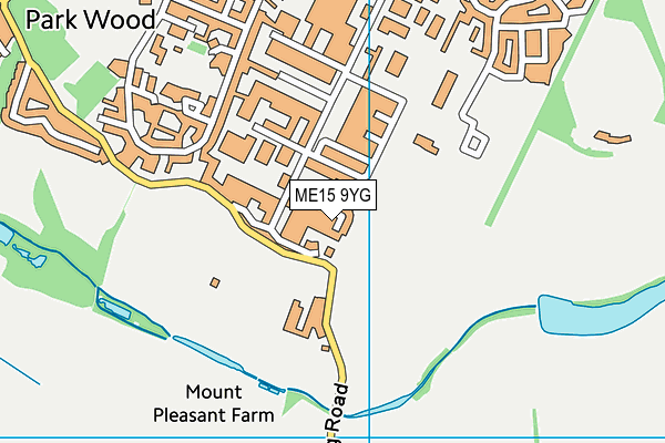 ME15 9YG map - OS VectorMap District (Ordnance Survey)