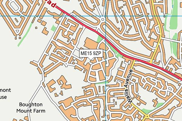 ME15 9ZP map - OS VectorMap District (Ordnance Survey)