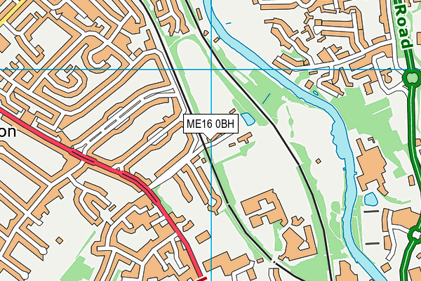 ME16 0BH map - OS VectorMap District (Ordnance Survey)