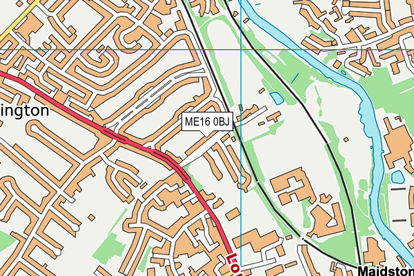 ME16 0BJ map - OS VectorMap District (Ordnance Survey)