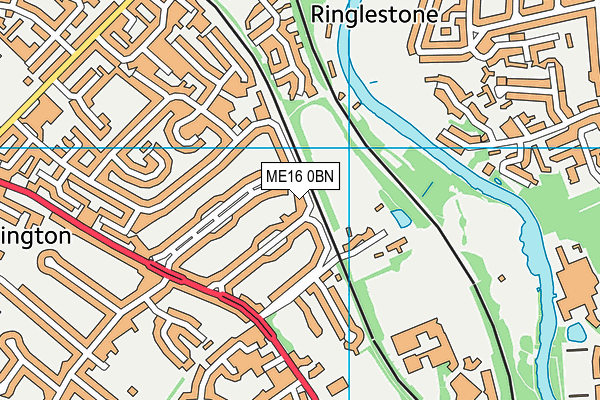 ME16 0BN map - OS VectorMap District (Ordnance Survey)