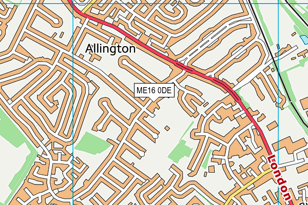 Poplar Park (Giddyhorn Lane) map (ME16 0DE) - OS VectorMap District (Ordnance Survey)
