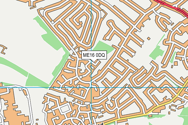 ME16 0DQ map - OS VectorMap District (Ordnance Survey)