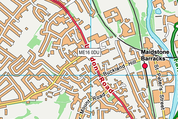 ME16 0DU map - OS VectorMap District (Ordnance Survey)