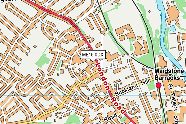 ME16 0DX map - OS VectorMap District (Ordnance Survey)