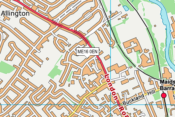 ME16 0EN map - OS VectorMap District (Ordnance Survey)
