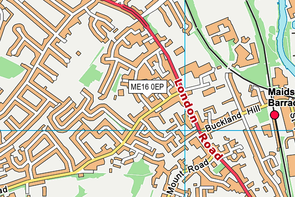 ME16 0EP map - OS VectorMap District (Ordnance Survey)