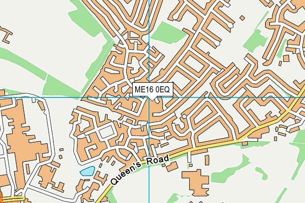 ME16 0EQ map - OS VectorMap District (Ordnance Survey)