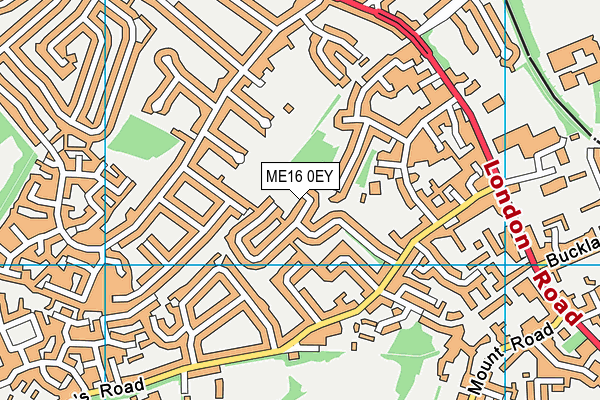 ME16 0EY map - OS VectorMap District (Ordnance Survey)