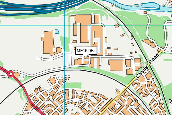 ME16 0FJ map - OS VectorMap District (Ordnance Survey)