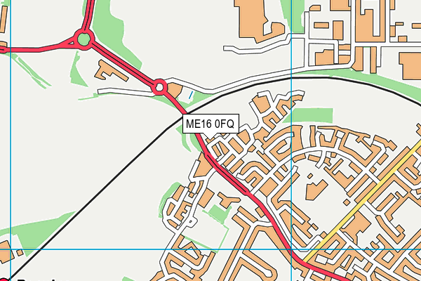 ME16 0FQ map - OS VectorMap District (Ordnance Survey)