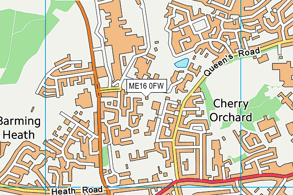 ME16 0FW map - OS VectorMap District (Ordnance Survey)
