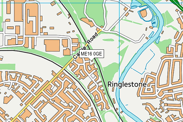 ME16 0GE map - OS VectorMap District (Ordnance Survey)