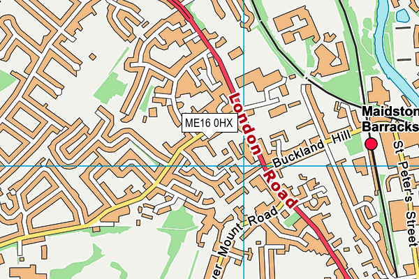 ME16 0HX map - OS VectorMap District (Ordnance Survey)