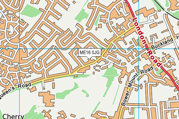ME16 0JG map - OS VectorMap District (Ordnance Survey)