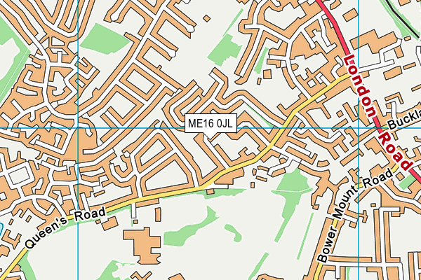 ME16 0JL map - OS VectorMap District (Ordnance Survey)