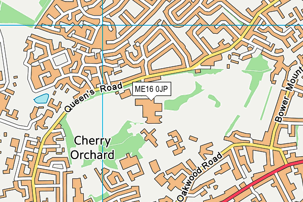 ME16 0JP map - OS VectorMap District (Ordnance Survey)