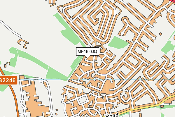 ME16 0JQ map - OS VectorMap District (Ordnance Survey)