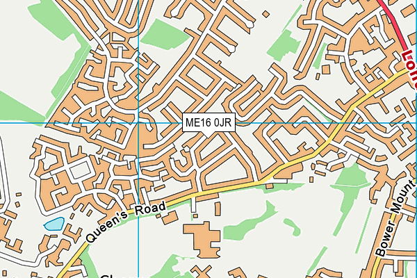 ME16 0JR map - OS VectorMap District (Ordnance Survey)