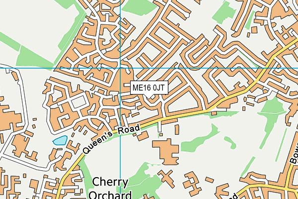 ME16 0JT map - OS VectorMap District (Ordnance Survey)