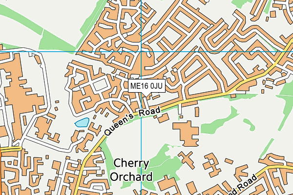 ME16 0JU map - OS VectorMap District (Ordnance Survey)