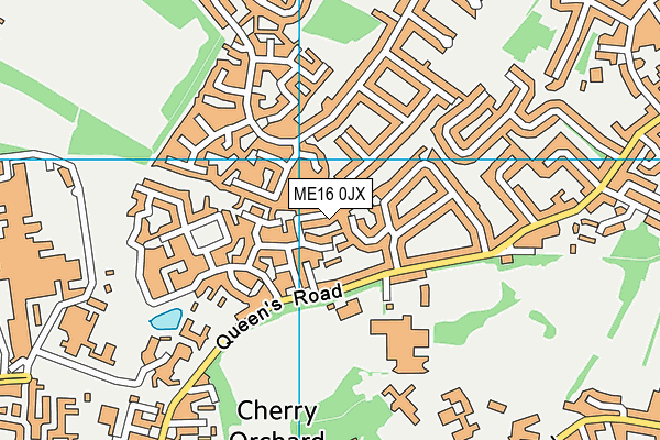 ME16 0JX map - OS VectorMap District (Ordnance Survey)