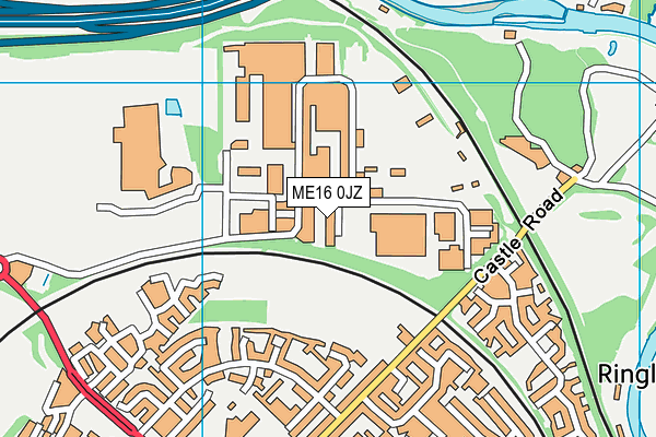 ME16 0JZ map - OS VectorMap District (Ordnance Survey)