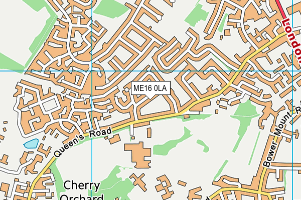 ME16 0LA map - OS VectorMap District (Ordnance Survey)