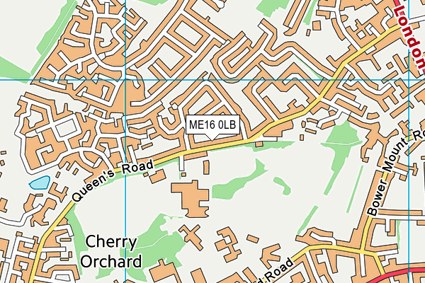 ME16 0LB map - OS VectorMap District (Ordnance Survey)