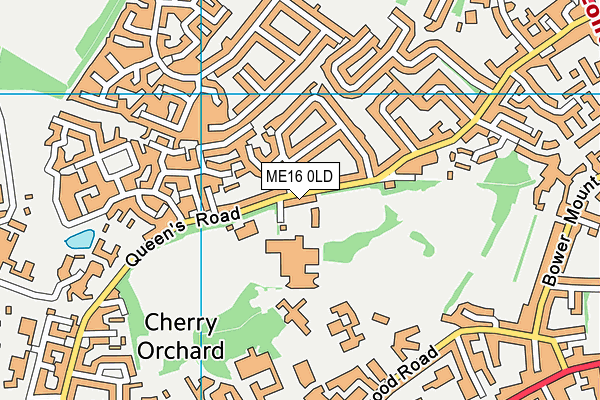 ME16 0LD map - OS VectorMap District (Ordnance Survey)