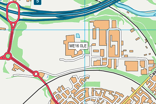 ME16 0LE map - OS VectorMap District (Ordnance Survey)
